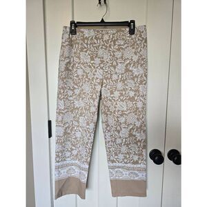 Studio Point Capris Pull On Sz L